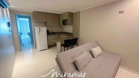 Incrível Flat com varanda Vista-Mar em Cabo Branco