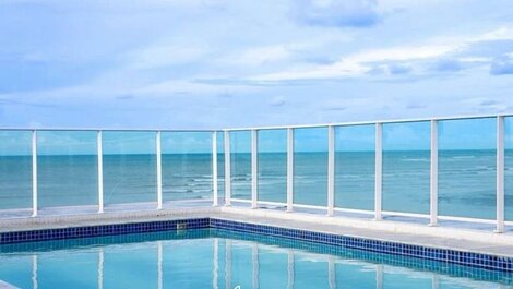 Incrível Flat com varanda Vista-Mar em Cabo Branco