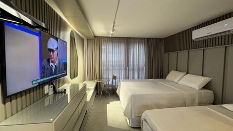 Flat: Aconchego e Elegância a 50m do Mar