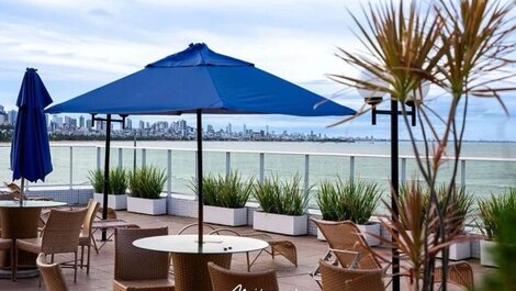 Incrível Flat com varanda Vista-Mar em Cabo Branco