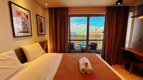 Flat Vista Mar c/Varanda p/2 pessoas no Box 150