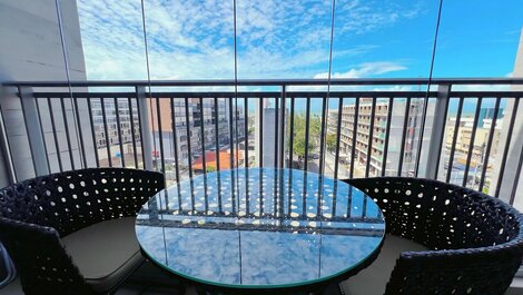 Flat Vista Mar c/Varanda p/2 pessoas no Box 150