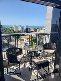 Flat Vista Mar c/Varanda p/2 pessoas no Box 150