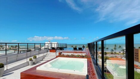 Lindo Flat Térreo c/Terraço Legacy Cabo Branco