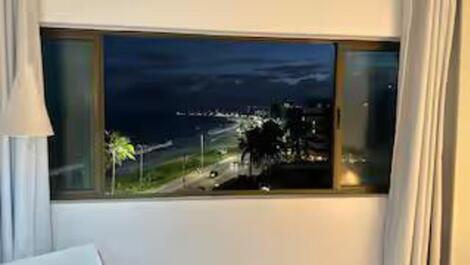 Flat em hotel de luxo Ritz Suítes Grand Hotel Boutique vista ampla mar