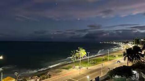 Flat em hotel de luxo Ritz Suítes Grand Hotel Boutique vista ampla mar