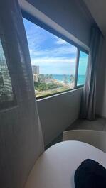 Stúdio em hotel luxo Ritz Suítes Grand Hotel Boutique vista ampla mar