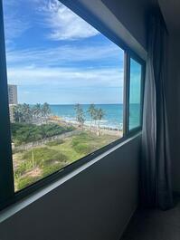 Stúdio em hotel luxo Ritz Suítes Grand Hotel Boutique vista ampla mar