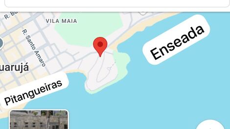 Apartment right on the sand between Pitangueiras Beach and Enseada Beach/barbecue area