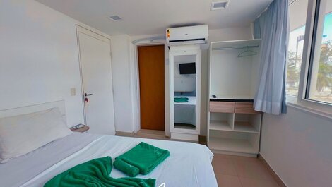 Aconchegante Suíte Lateral Mar no Na Praia Bessa