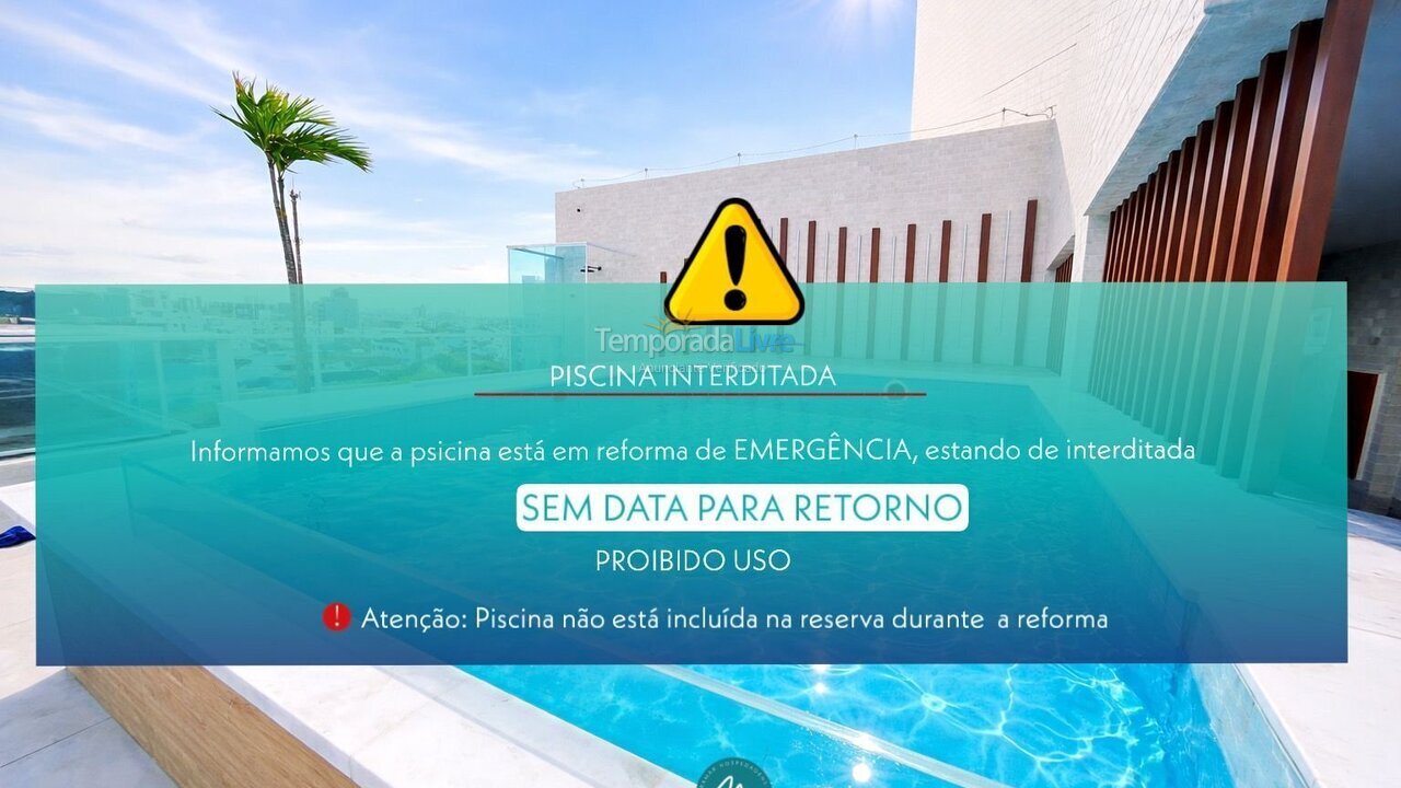 Apartamento para aluguel de temporada em João Pessoa (Tambaú)