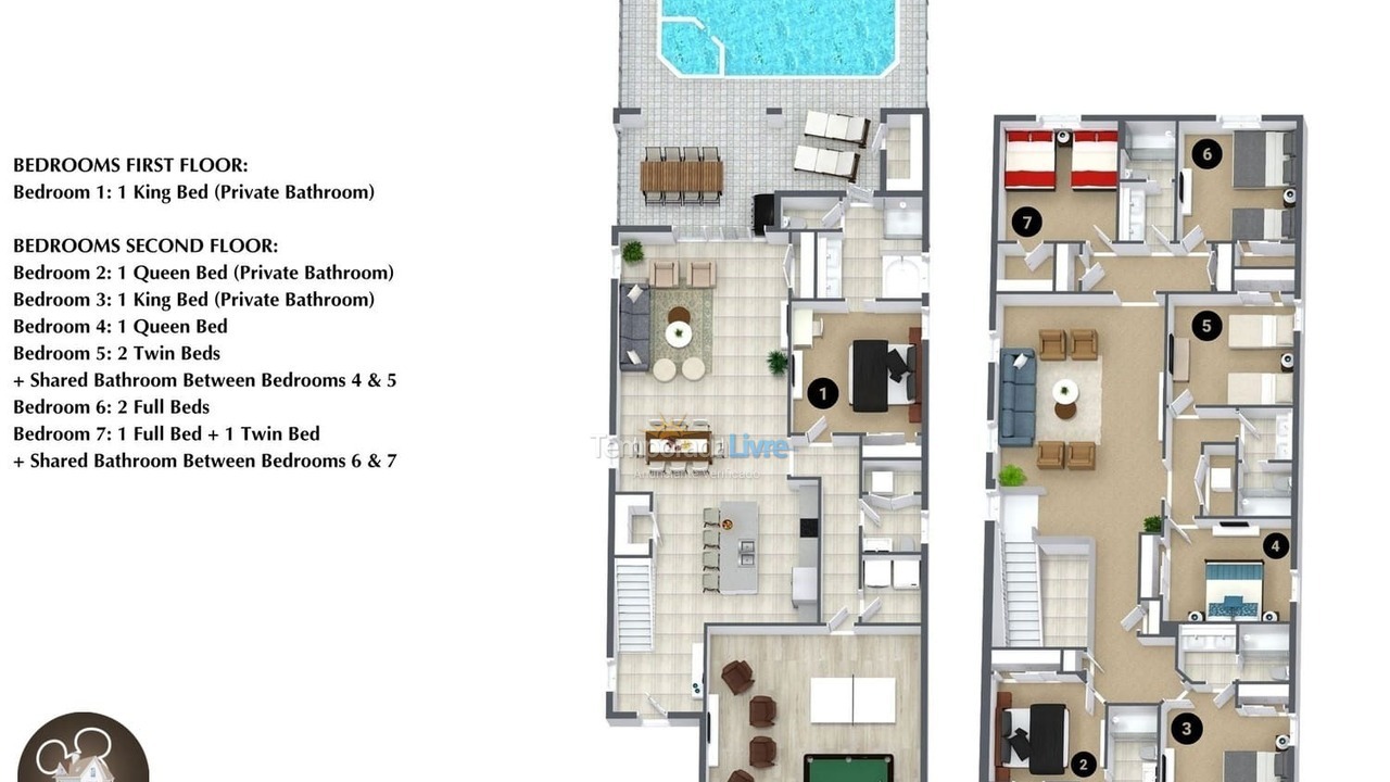 Casa para aluguel de temporada em Orlando (Davenport)