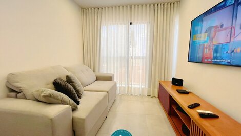 Apto com 2 quartos, Wi-Fi e ar-condicionado