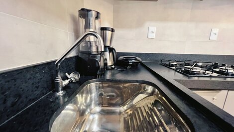 Apto com 2 quartos, Wi-Fi e ar-condicionado