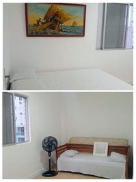 Furnished apartment one block from Caiçara beach.