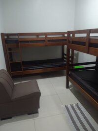 Um dos quatro quartos