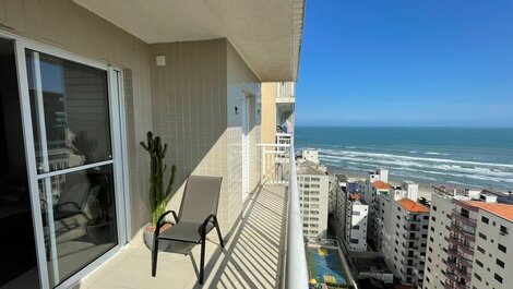 17o andar — ampla vista mar.