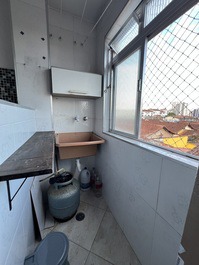 Acogedor apartamento de 1 dormitorio, totalmente amueblado, en el barrio de Caiçara, en Praia Grande.