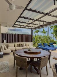 House in a beachfront gated community