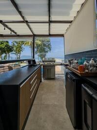 House in a beachfront gated community