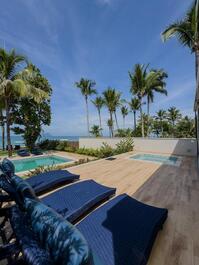 House in a beachfront gated community