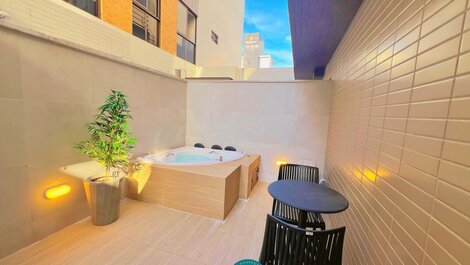 Flat c/ Banheira no Terraço - Miramar Hospedagens