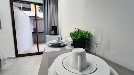 Flat c/ Banheira no Terraço - Miramar Hospedagens