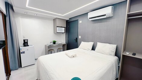 Flat c/ Banheira no Terraço - Miramar Hospedagens