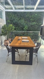 Dúplex 200m praia. Vista para mar