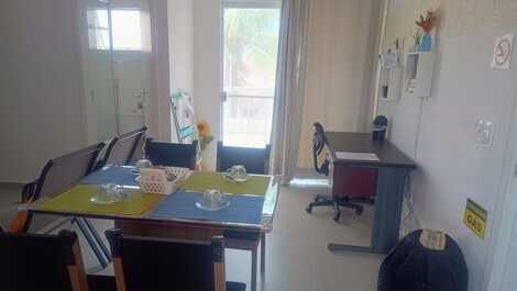 Sala de refeições e escritório home office