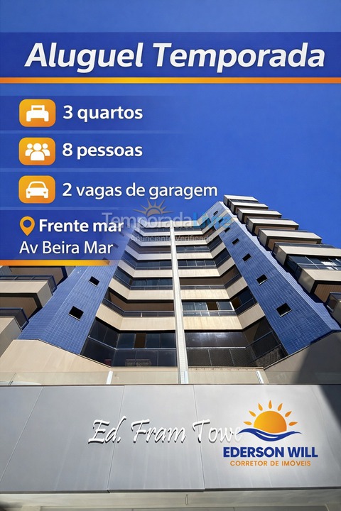 Apartamento para alquiler de vacaciones em Guarapari (Praia do Morro)