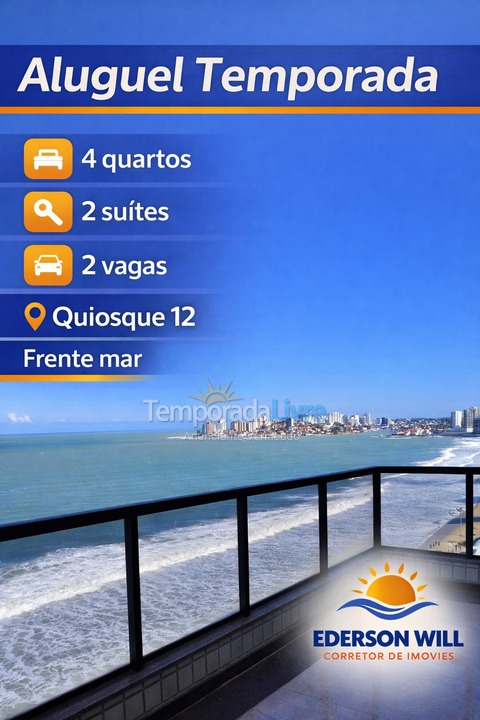 Apartamento para alquiler de vacaciones em Guarapari (Praia do Morro)