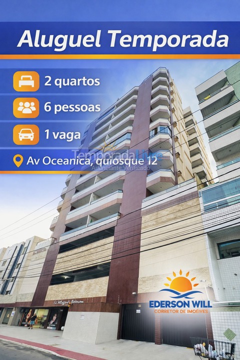 Apartamento para aluguel de temporada em Guarapari (Praia do Morro)