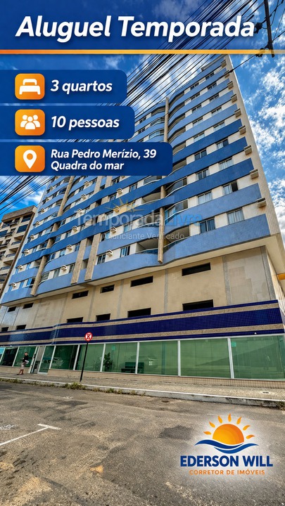Apartamento para aluguel de temporada em Guarapari (Praia do Morro)
