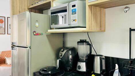 FLAT ALTO PADRAO 2 DORMS PITANG QDRA MAR