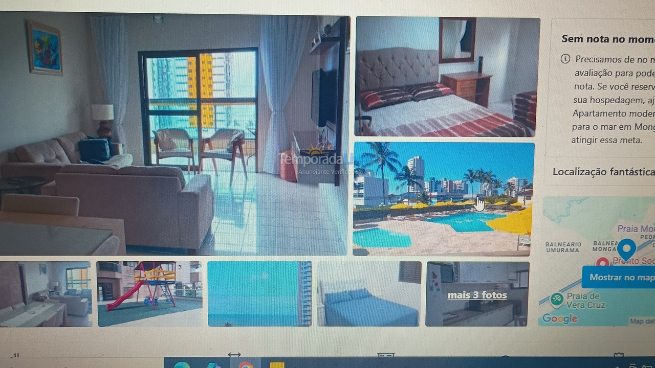 Apartamento para alquiler de vacaciones em Praia Grande (Aviação)