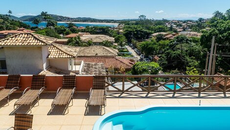 WB 12 Geribá Casa c/ Piscina e sauna, 5 quartos