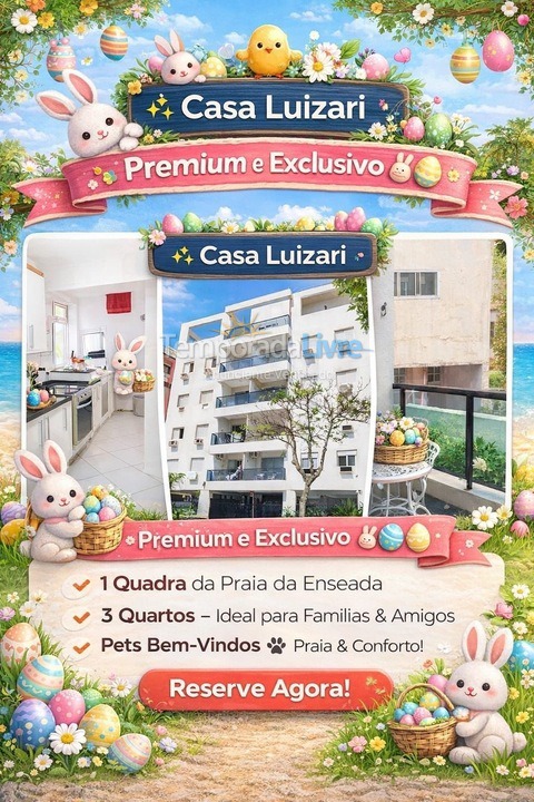 Apartamento para alquiler de vacaciones em Guarujá (Enseada)