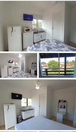 Pensión cerca de la playa y la estación de autobuses.