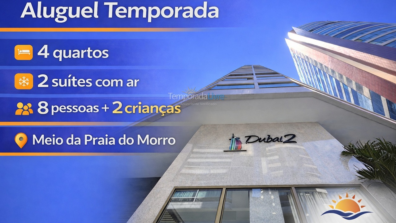 Apartamento para aluguel de temporada em Guarapari (Praia do Morro)