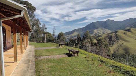 Vista para as montanhas
