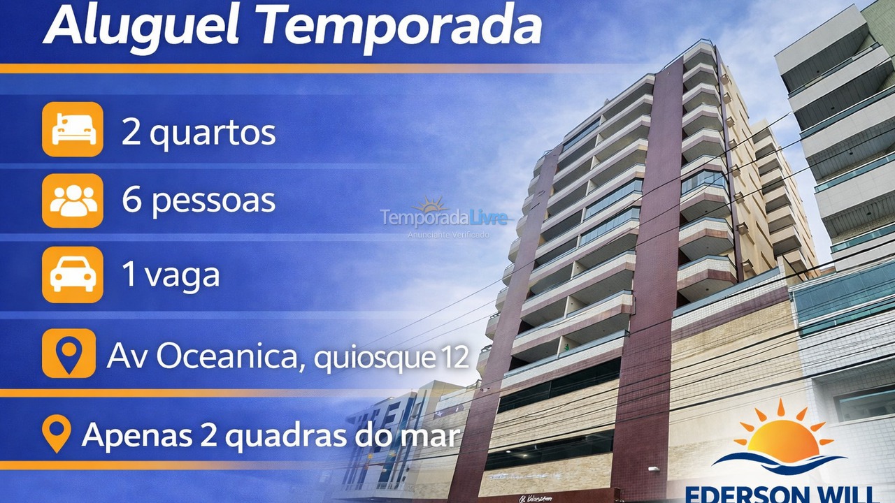 Apartamento para aluguel de temporada em Guarapari (Praia do Morro)