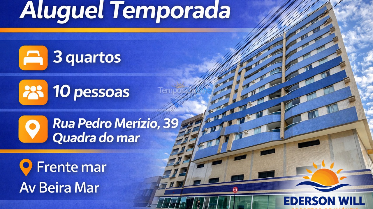 Apartamento para aluguel de temporada em Guarapari (Praia do Morro)