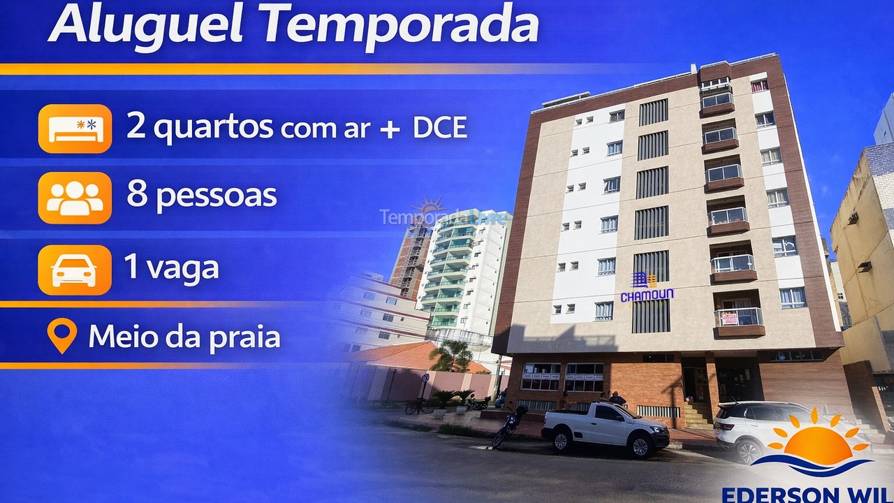 Apartamento para alquiler de vacaciones em Guarapari (Praia do Morro)