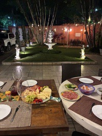 Large house with pool and sauna for up to 30 people.