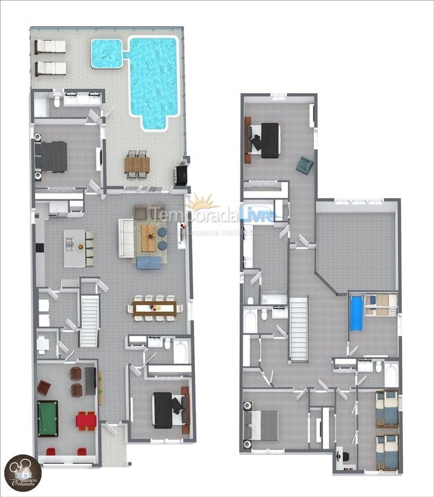 Casa para aluguel de temporada em Orlando (Kissimmee)