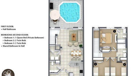 Casa próximo a Disney com 3 quartos