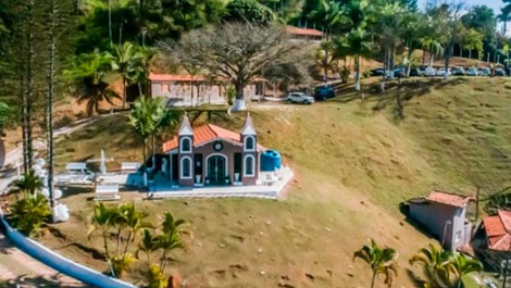 Vista aérea da capela