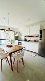 Luxury apartment with air conditioning in a new condominium.