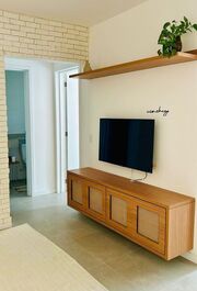 Luxury apartment with air conditioning in a new condominium.